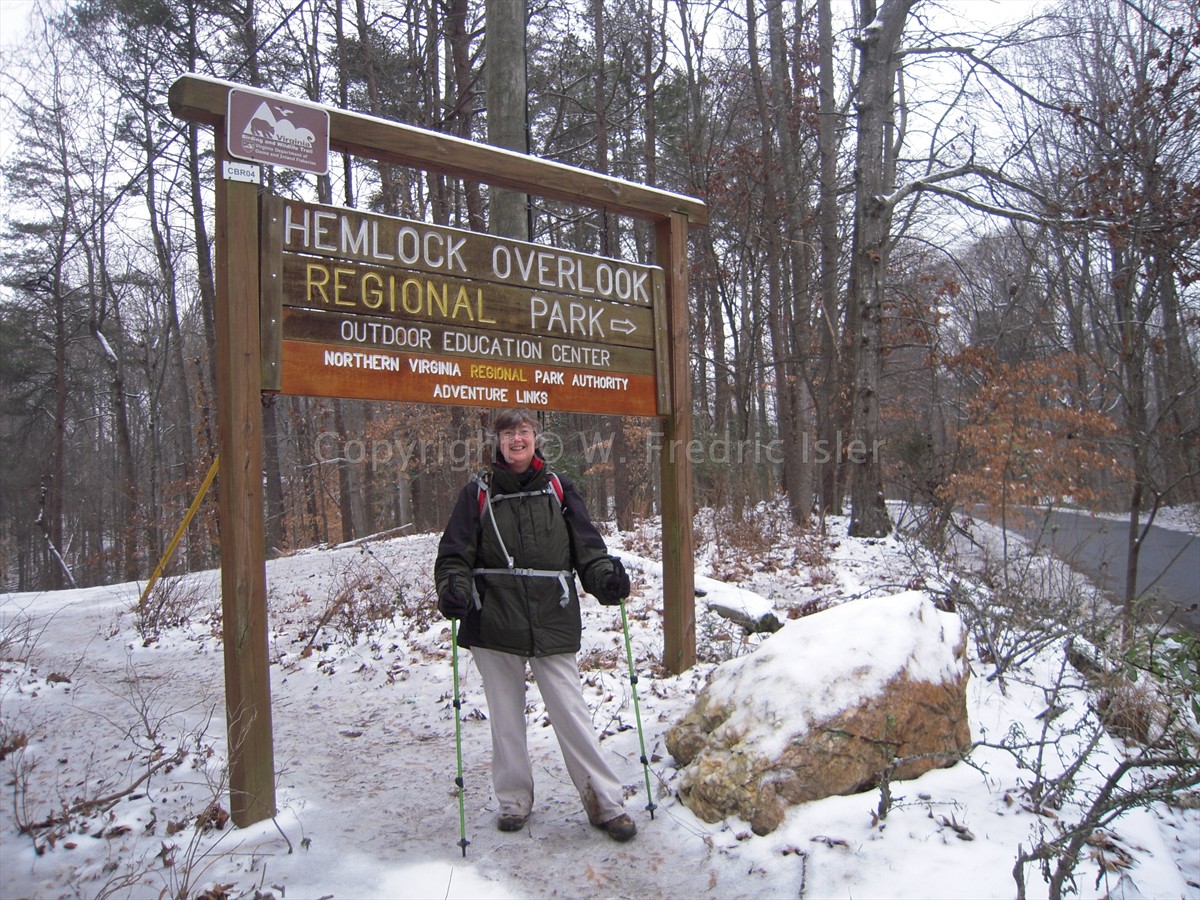 Just before leaving the park last January