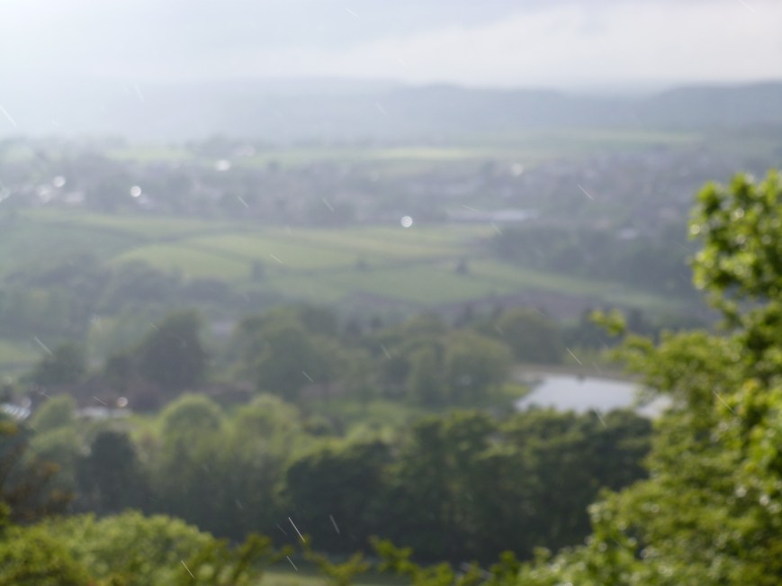 village of Scholes in the distance